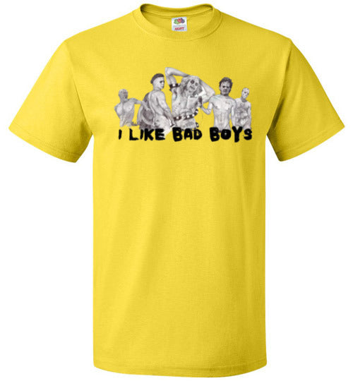 I Like Bad Boys Halloween Horror Tee Shirt Top T-Shirt