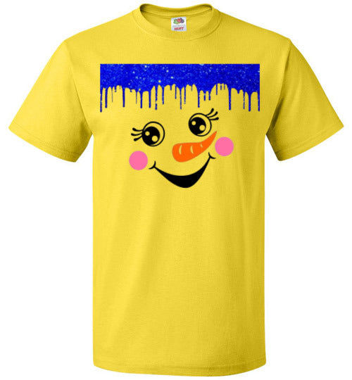 Snowman Winter Tee Shirt Top T-Shirt