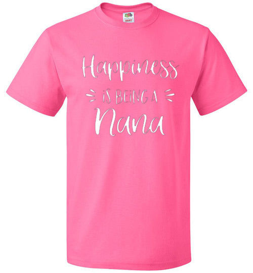 Happiness Is Being A Nana Tee Shirt Top Shirt T-Shirt