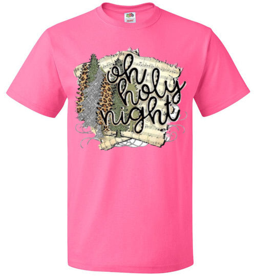Oh Holy Night Christmas Hymn Tee Shirt Top T-Shirt