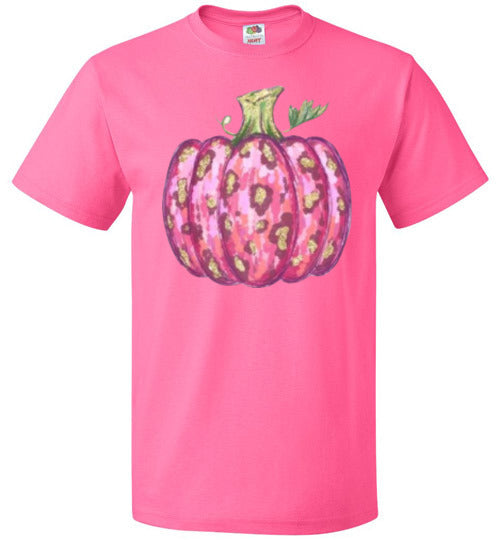 Pink Pumpkin Fall Tee Shirt Top T-Shirt