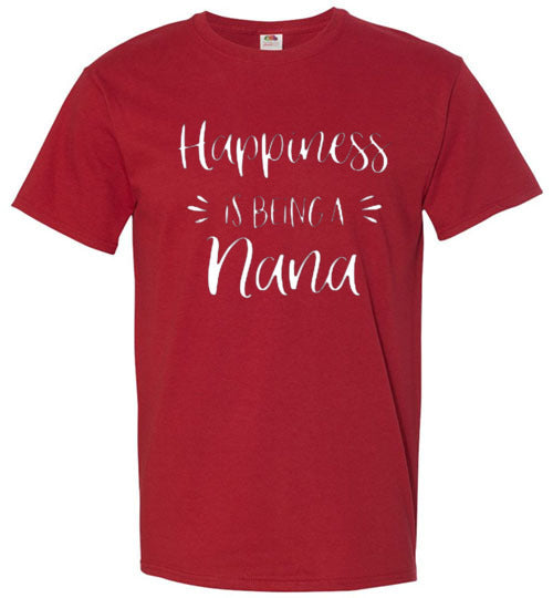 Happiness Is Being A Nana Tee Shirt Top Shirt T-Shirt