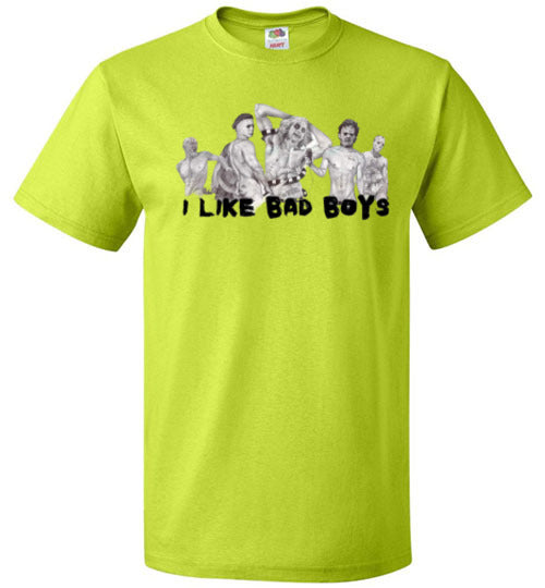 I Like Bad Boys Halloween Horror Tee Shirt Top T-Shirt