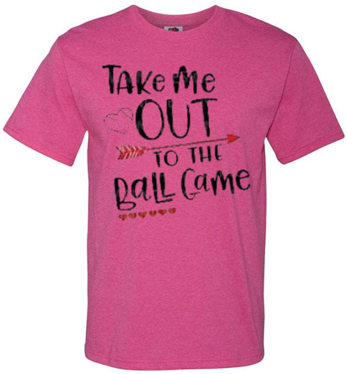 Take Me Out To The Ballgame Baseball Softball Tee Shirt Top T-Shirt