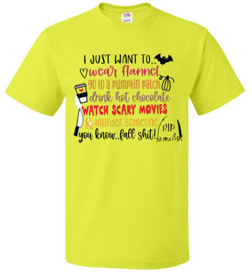 Funny Fall Halloween Shirt Graphic Tee Shirt Top T-Shirt
