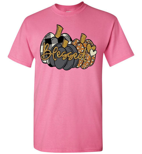 Blessed Fall Pumpkin Tee Shirt Top T-Shirt