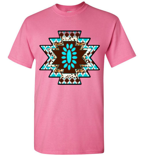Southwestern Aztec Tee Shirt Graphic Top T-shirt