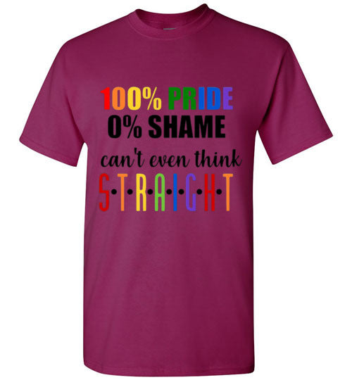 100% Pride Tee Shirt Top T-Shirt