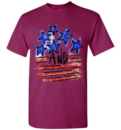 Stars and Stripes Tee Shirt Top