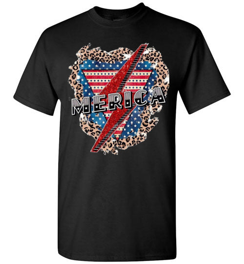 'Merica Patriotic USA America Graphic Tee Shirt Top