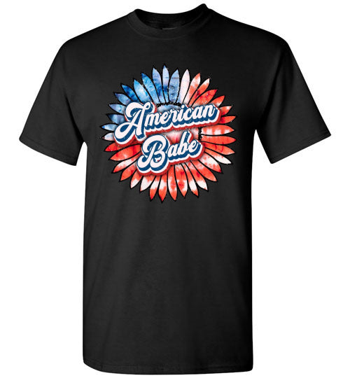 American Babe Patriotic USA Graphic Tee Shirt Top 32979