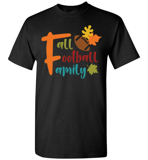 Fall Football Family Autumn Graphic Tee Shirt Top