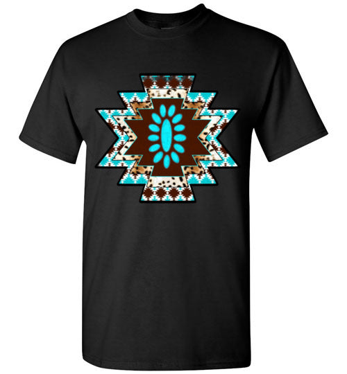 Southwestern Aztec Tee Shirt Graphic Top T-shirt