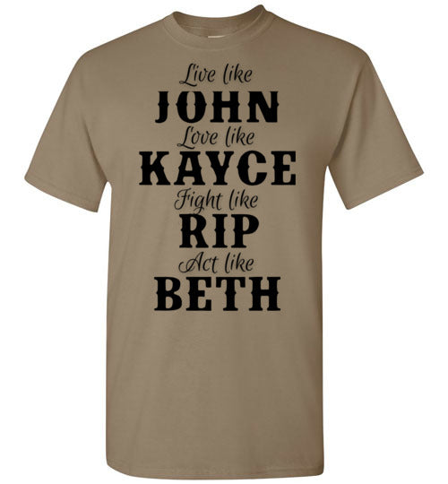 John Kayce Rip Beth Tee Shirt Graphic Top T-Shirt