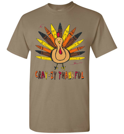 Crazy Thankful Fall Thanksgiving Tee Shirt Top T-Shirt