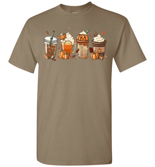 Pumpkin Spice Drink Fall Autumn Graphic Tee Shirt Top