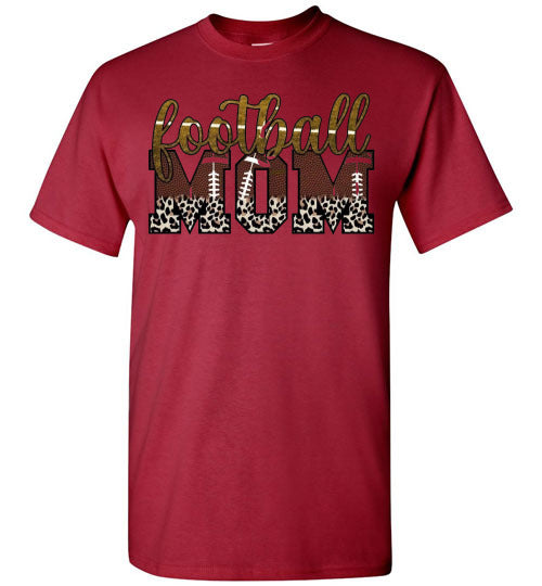 Football Mom Sports Football Graphic Tee Shirt Top