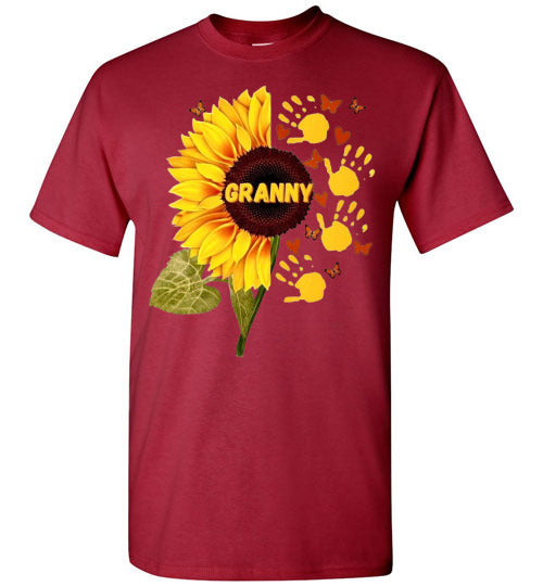 Granny Sunflower Graphic Tee Shirt Top