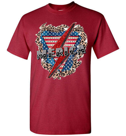 'Merica Patriotic USA America Graphic Tee Shirt Top