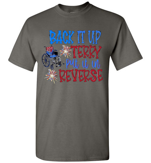 Back It Up Terry Funny Tee Shirt Graphic Top
