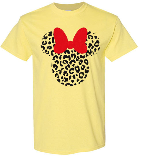 Leopard Mouse Tee Shirt Top