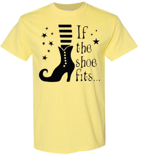 If The Witch Shoe Fits Halloween Fall Tee Shirt Top T-Shirt