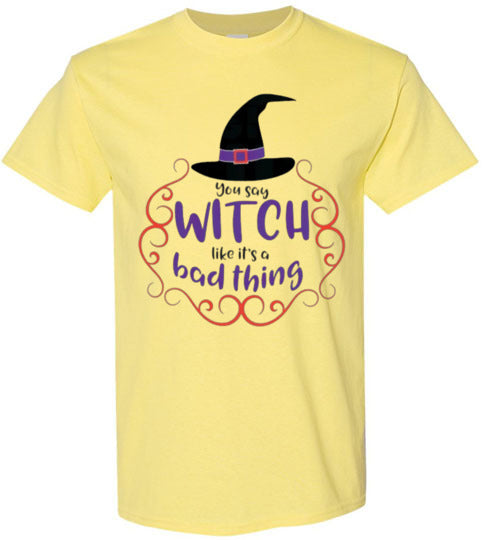 Bad Thing Witch Fall Halloween Tee Shirt Top T-shirt