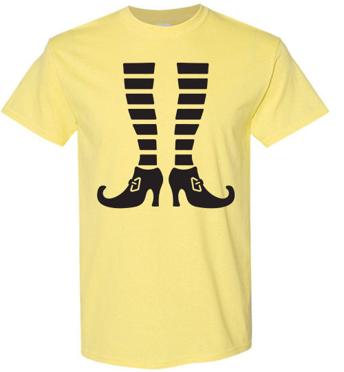 Witch Legs Halloween Tee Shirt Top T-SHirt