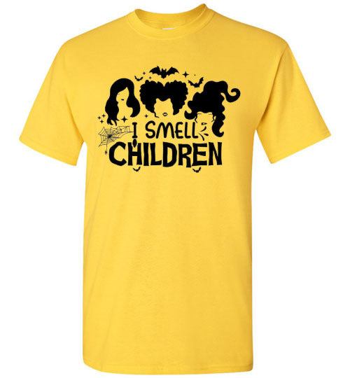 I Smell Children Halloween Witch Graphic Tee Shirt Top
