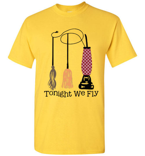 Tonight We Fly Witch Fall Halloween Tee Shirt Top