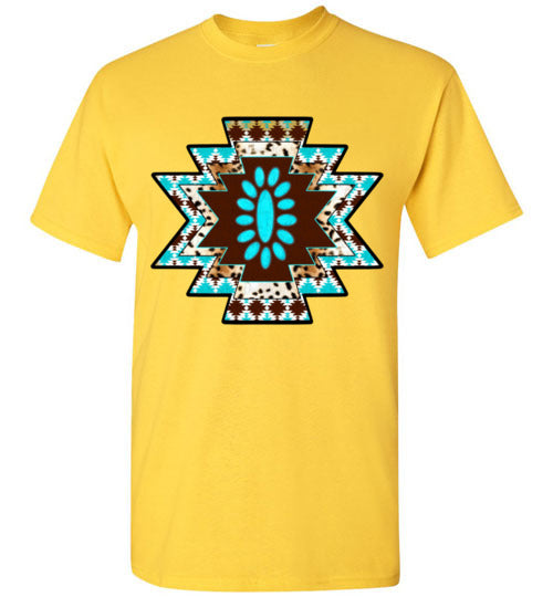 Southwestern Aztec Tee Shirt Graphic Top T-shirt