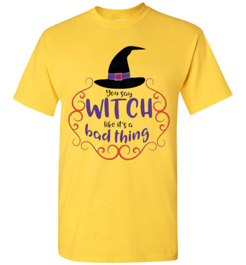 Bad Thing Witch Fall Halloween Tee Shirt Top T-shirt