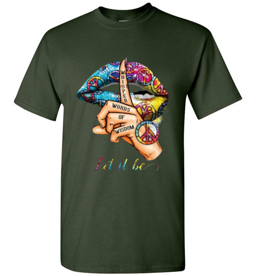 Let It Be Peace Hippie Tee Shirt Top T-Shirt