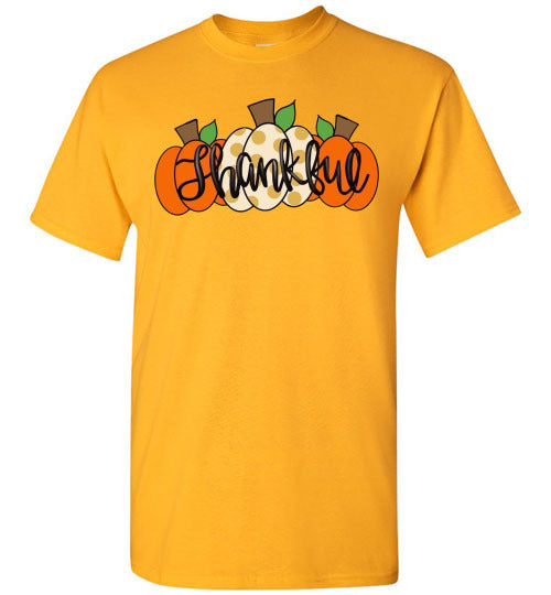Thankful Pumpkins Graphic Tee Shirt Top
