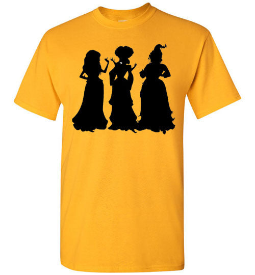 Halloween Witch Silhouette Graphic Tee Shirt Top