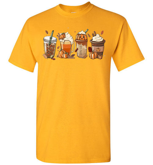 Pumpkin Spice Drink Fall Autumn Graphic Tee Shirt Top