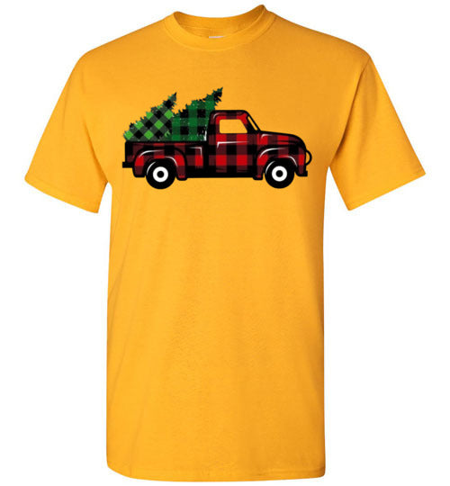 Buffalo Check Old Truck Tee Shirt Top T-Shirt