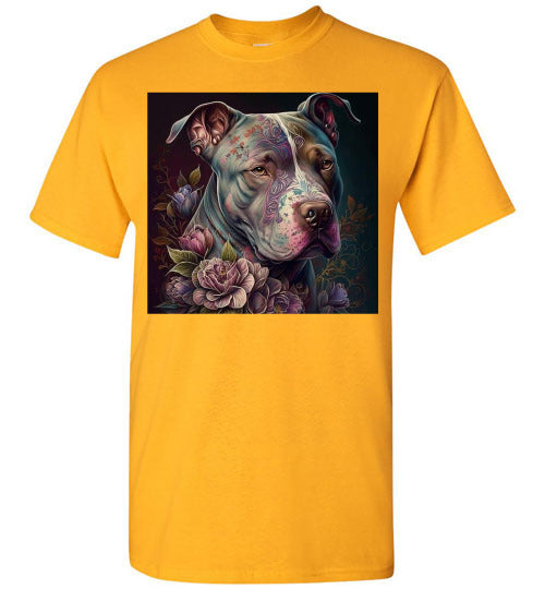 Pit Bull Dog Graphic Tee Shirt Top T-Shirt