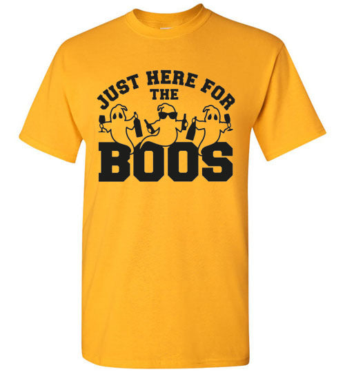 Just Here For The Boos Ghost Halloween Graphic Tee Shirt Top