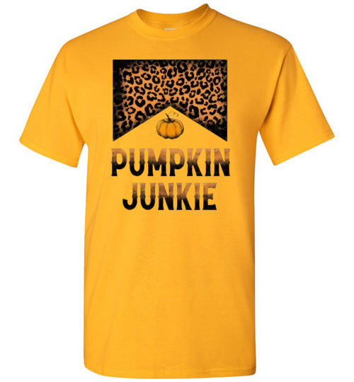 Pumpkin Junkie Graphic Fall Tee shirt Top