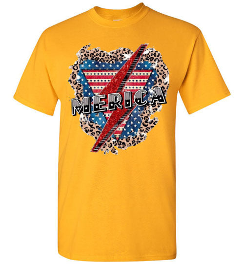 'Merica Patriotic USA America Graphic Tee Shirt Top