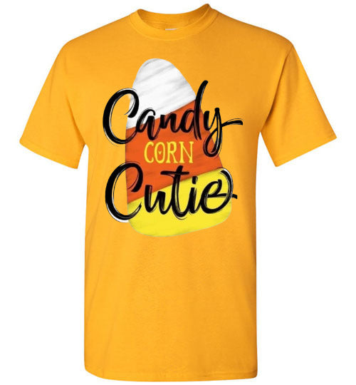 Candy Corn Cutie Fall Halloween Tee Shirt Top T-Shirt