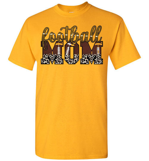 Football Mom Sports Football Graphic Tee Shirt Top