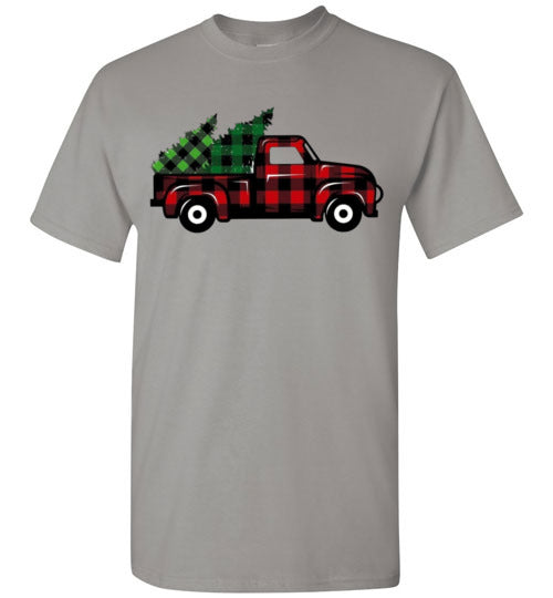 Buffalo Check Old Truck Tee Shirt Top T-Shirt