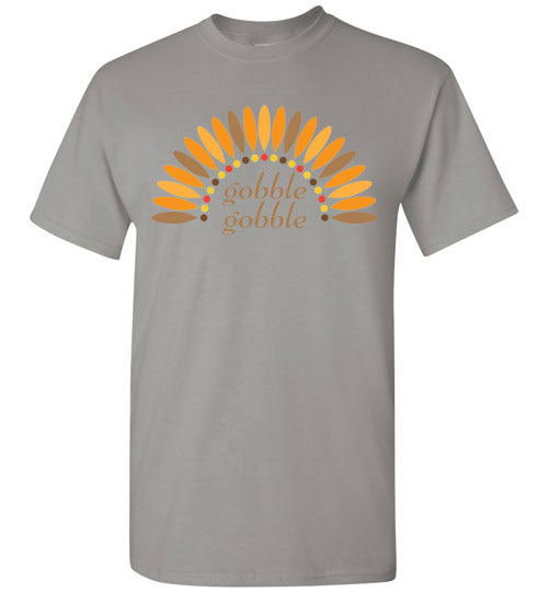 Gobble Gobble Turkey Thanksgiving Graphic Tee Shirt Top
