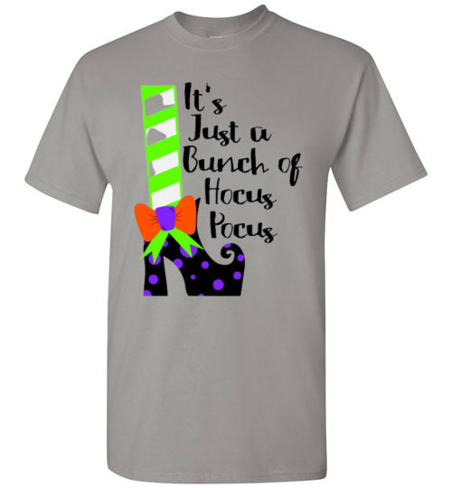 It's Just A Bunch Of Hocus Pocus Witch Halloween Graphic Tee Shirt Top