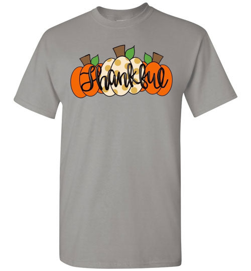 Thankful Pumpkins Graphic Tee Shirt Top