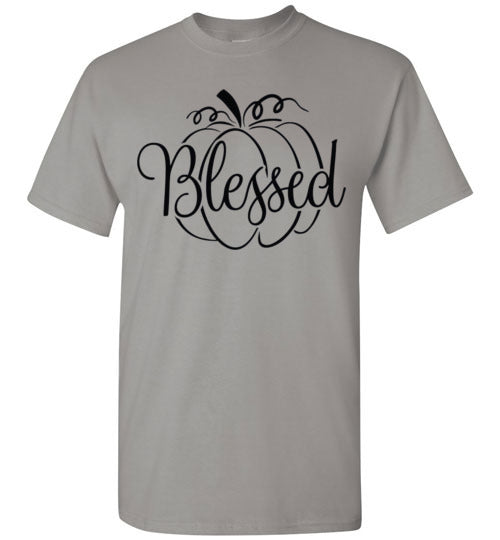 Blessed Pumpkin Fall Graphic Tee Shirt Top T-Shirt