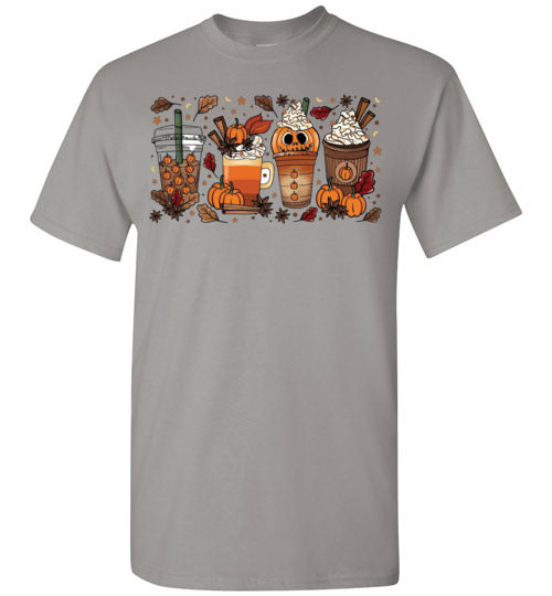 Starbucks Pumpkin Spice Drink Coffee Frappe Fall Autumn Graphic Tee Shirt Top