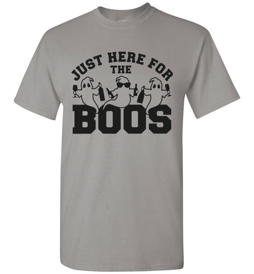 Just Here For The Boos Ghost Halloween Graphic Tee Shirt Top